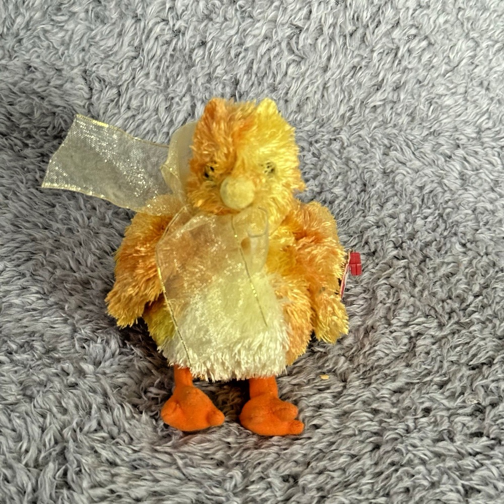 Ty Beanie Baby Chickie Yellow Chick Plush Easter Stuffed Animal Retired Toy